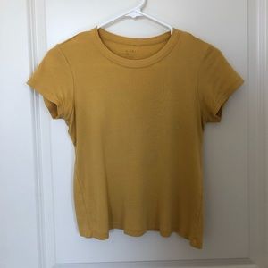 Yellow Brandy Melville Teeshirt